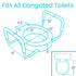 Toilet Seat Riser with Arms
