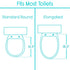 Toilet Seat Riser with Arms